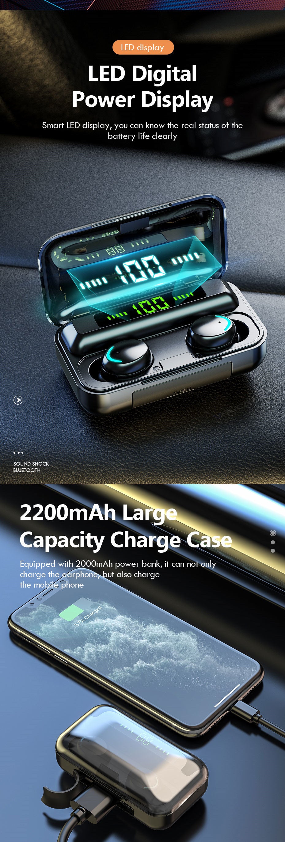 Hyropods Casque sans fil Bluetooth 5.0