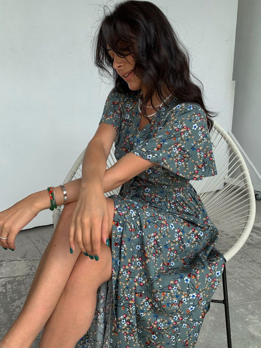 Robe femme été à lacets Style français