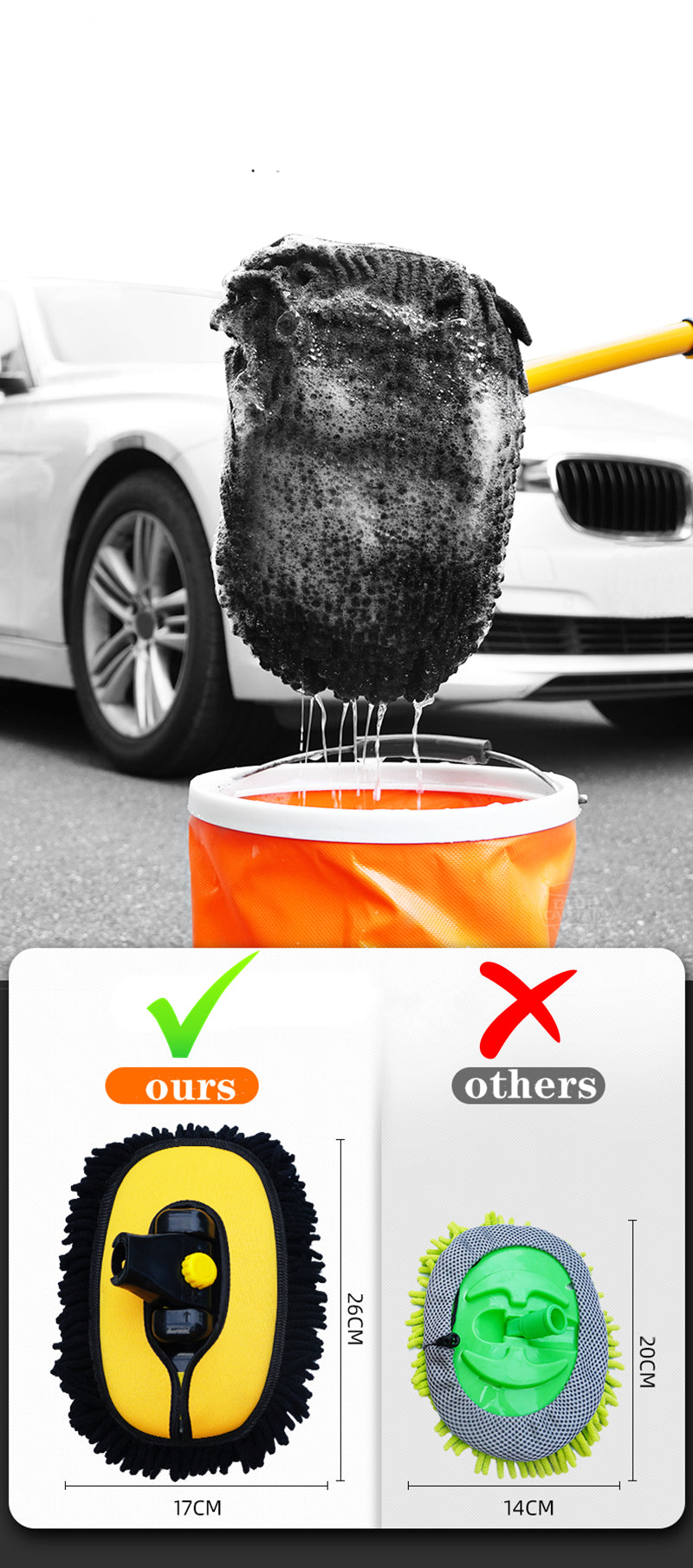 Brosse de nettoyage de voiture, Nouveauté !