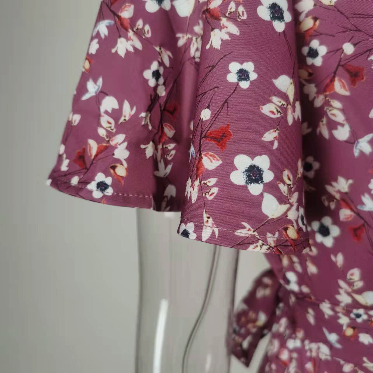 Robe femme été à lacets Style français
