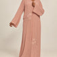 Abaya Floraison — Rose poudré