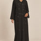 Abaya Pétales — Noir