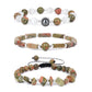 Ensemble de Bracelets en perles œil de tigre F/H