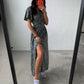 Robe femme été à lacets Style français
