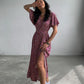 Robe femme été à lacets Style français