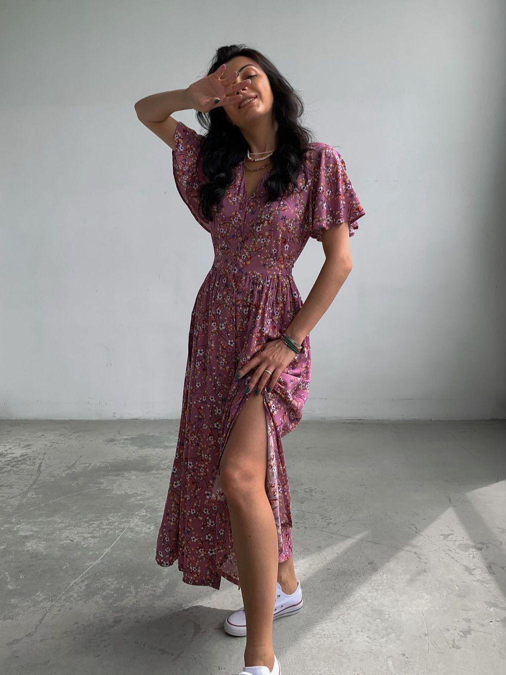 Robe femme été à lacets Style français