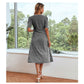Robe été mi-longue à imprimé Floral