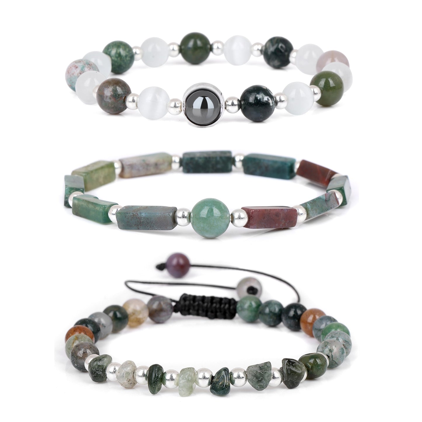 Ensemble de Bracelets en perles œil de tigre F/H