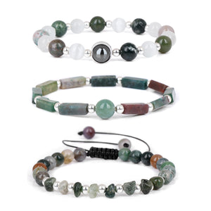 Ensemble de Bracelets en perles œil de tigre F/H