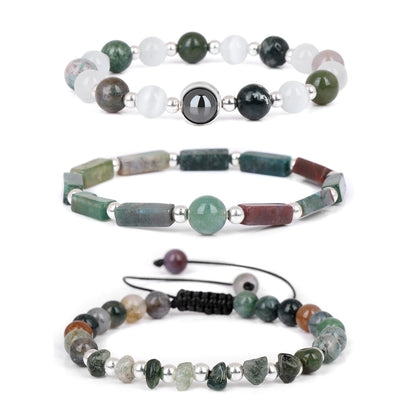 Ensemble de Bracelets en perles œil de tigre F/H