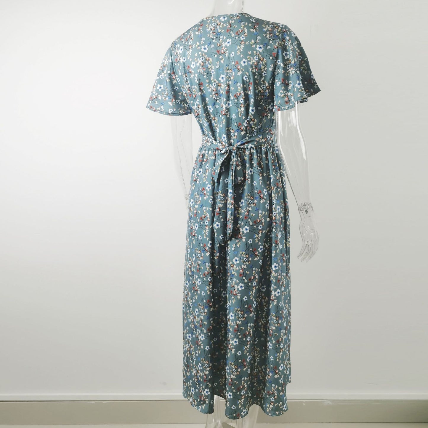 Robe femme été à lacets Style français