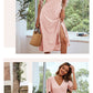 Robe été mi-longue à imprimé Floral