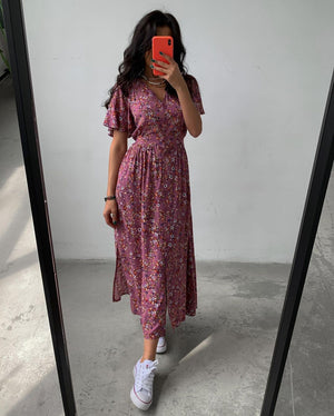 Robe femme été à lacets Style français