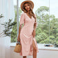 Robe été mi-longue à imprimé Floral