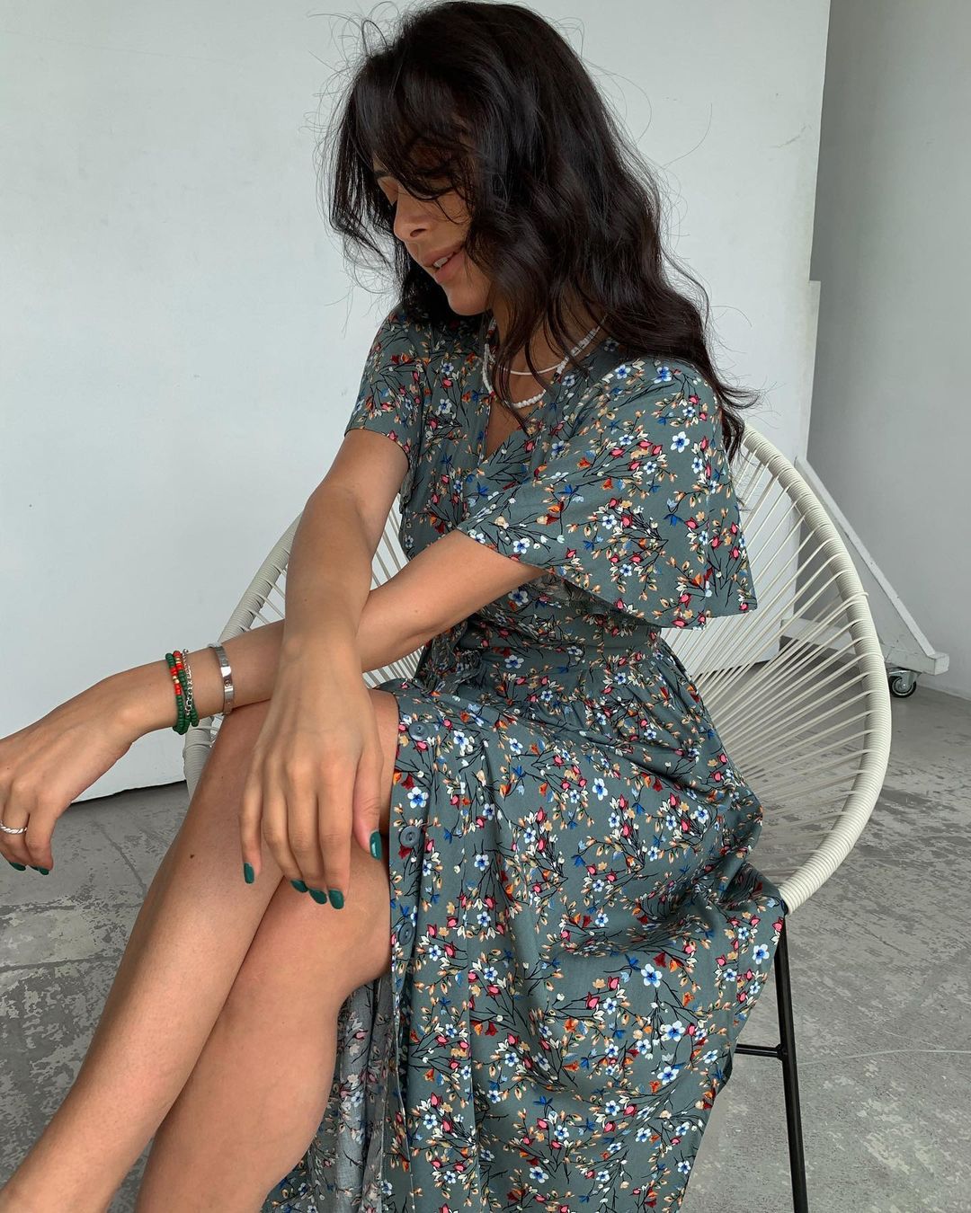 Robe femme été à lacets Style français
