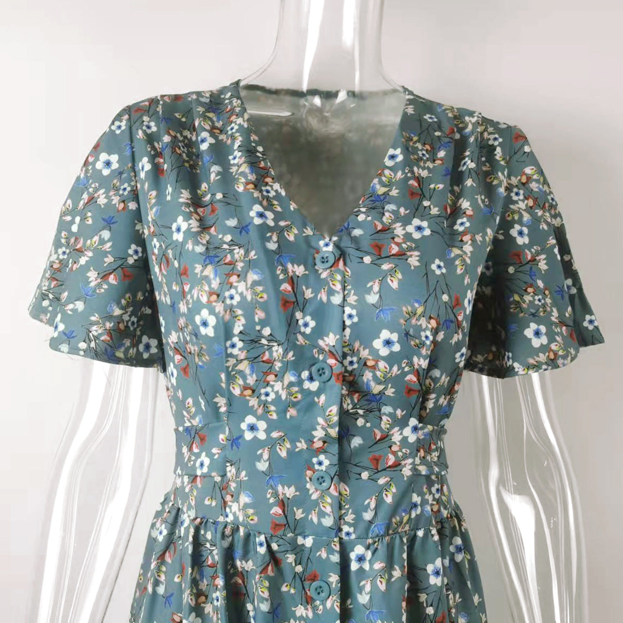 Robe femme été à lacets Style français