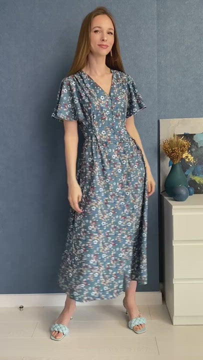 Robe femme été à lacets Style français